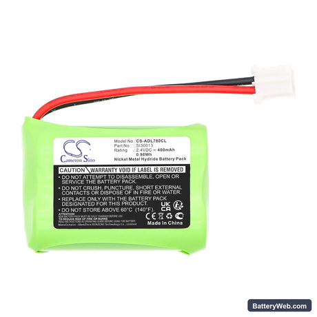 Switel MD9300 Replacement Battery, 2.4V, 400mAh, Ni-MH 3