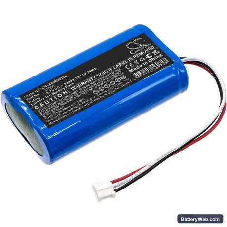 Albrecht DR 855 Replacement Battery, 3.7V, 5200mAh, Li-ion 1
