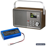Albrecht DR 855 Replacement Battery, 3.7V, 6800mAh, Li-ion 6