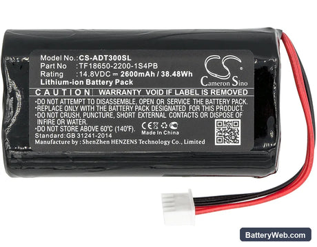 Audio Pro Addon T3 Replacement Battery, 14.8V, 2600mAh, Li-ion 3