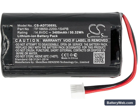 Audio Pro Addon T3 Replacement Battery, 14.8V, 3400mAh, Li-ion 3