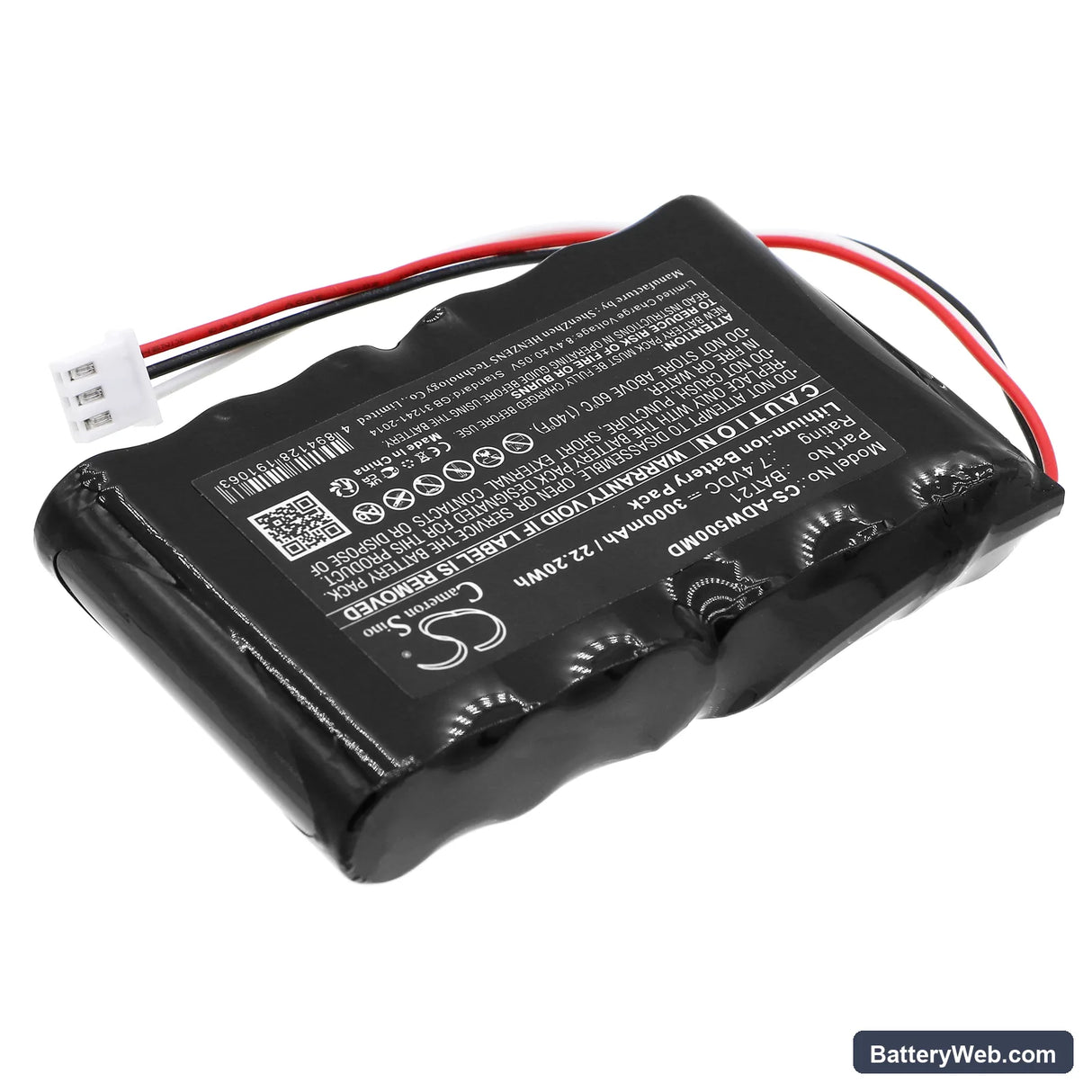 ADE ESW50-15 Replacement Battery, 7.4V, 3000mAh, Li-ion 2