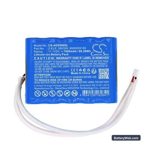 American DJ Element Replacement Battery, 11.1V, 7800mAh, Li-ion 3