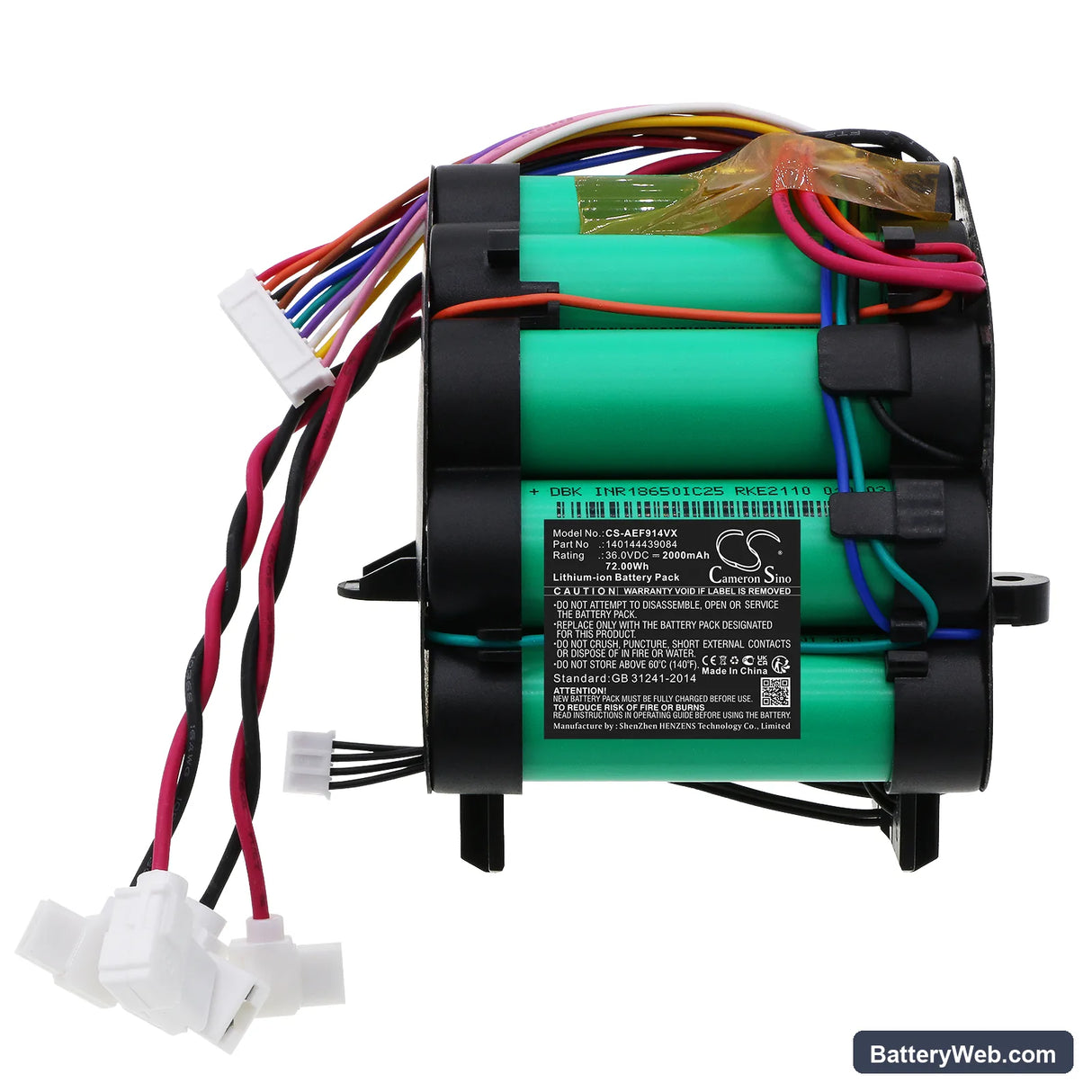 AEG FX9 Replacement Battery, 36V, 2000mAh, Li-ion 3