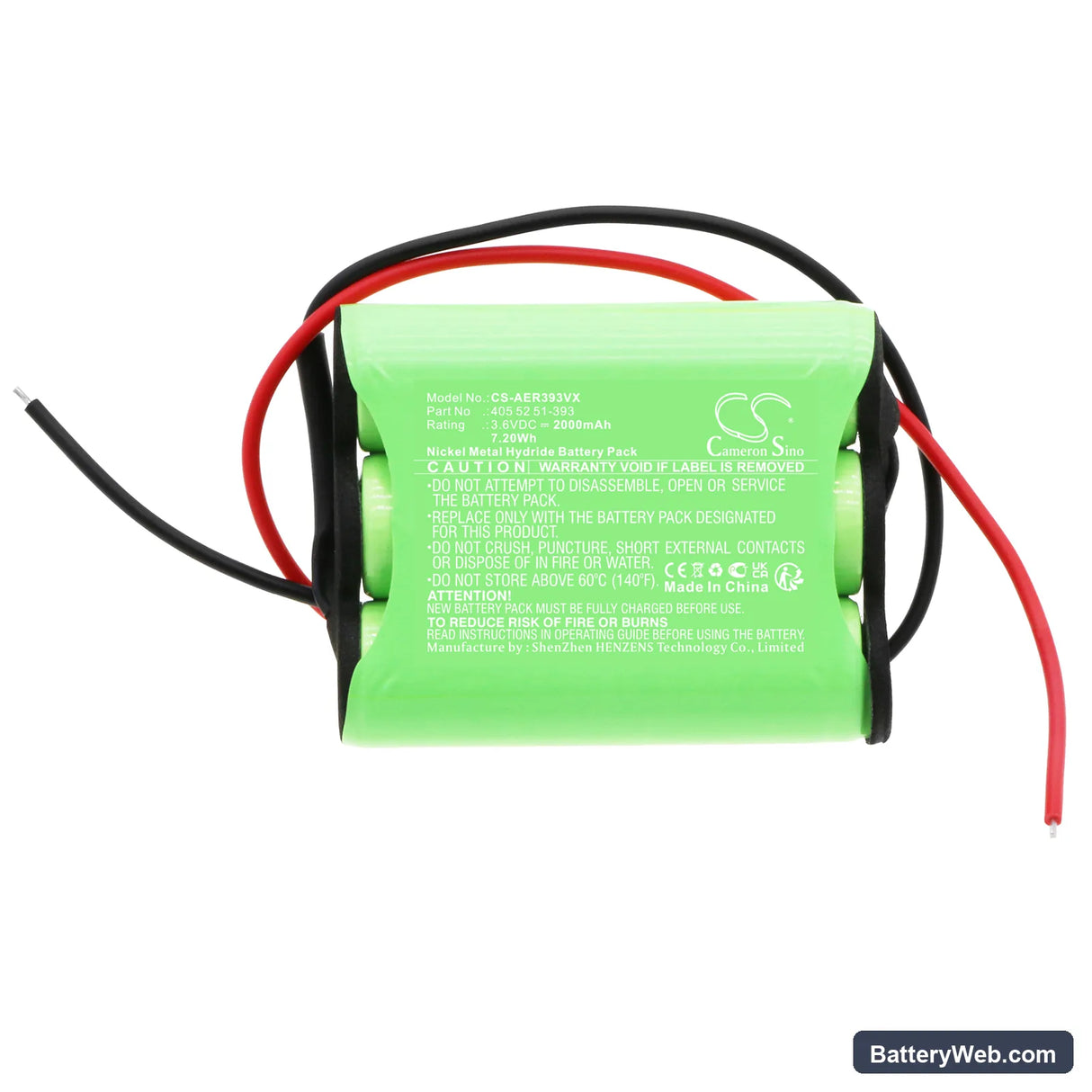 Philips FC6152/81 Replacement Battery, 3.6V, 2000mAh, Ni-MH 3