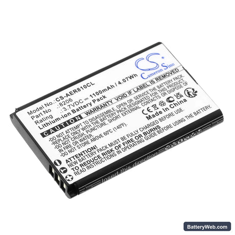 AEi VX-8x08 Replacement Battery, 3.7V, 1100mAh, Li-ion 1