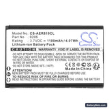 AEi VX-8x08 Replacement Battery, 3.7V, 1100mAh, Li-ion 3