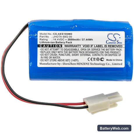 Aeonmed A100p Replacement Battery, 14.4V, 2600mAh, Li-ion 3