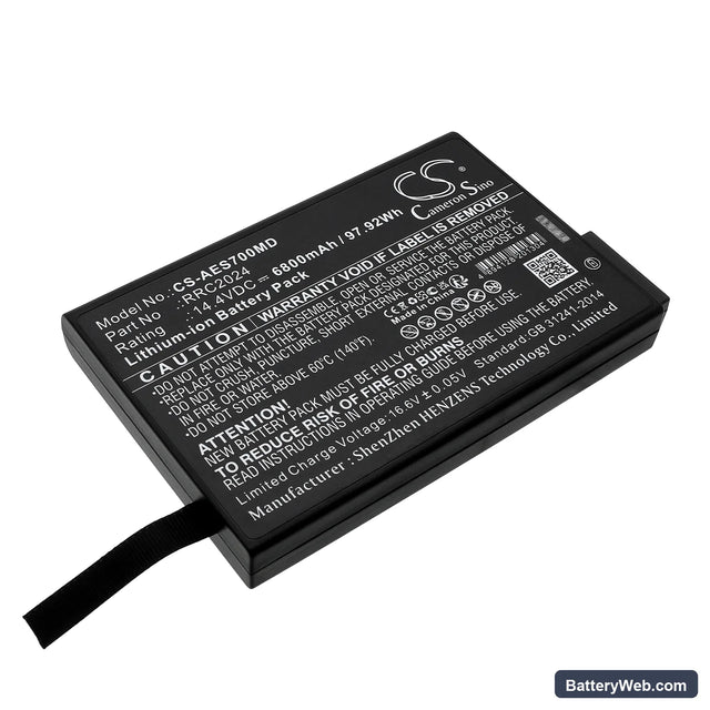 Aeonmed RESPIRATOR VG70 Replacement Battery, 14.4V, 6800mAh, Li-ion 1
