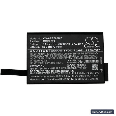 Aeonmed RESPIRATOR VG70 Replacement Battery, 14.4V, 6800mAh, Li-ion 5