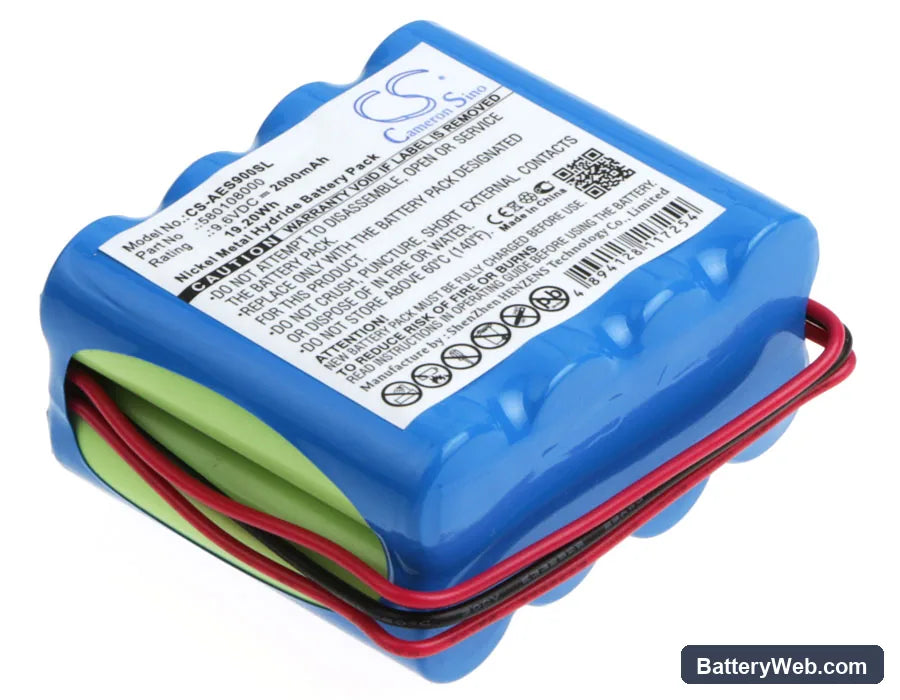 Acroprint ES900 Replacement Battery, 9.6V, 2000mAh, Ni-MH 1