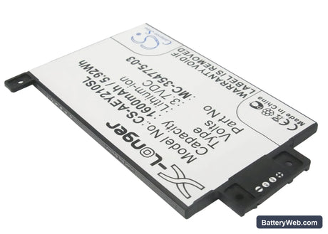 Amazon Kindle Paperwhite 2014 Version Replacement Battery, 3.7V, 1600mAh, Li-ion 2