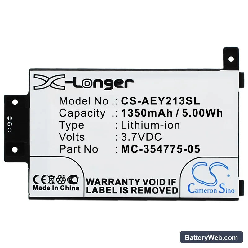 Amazon Kindle Paperwhite 2013 Replacement Battery, 3.7V, 1350mAh, Li-ion 5