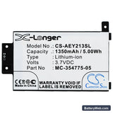 Amazon Kindle Paperwhite 2013 Replacement Battery, 3.7V, 1350mAh, Li-ion 5