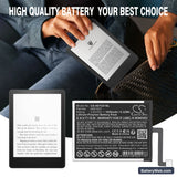 Amazon Kindle Paperwhite 11th Replacement Battery, 3.83V, 1650mAh, Li-Polymer 5