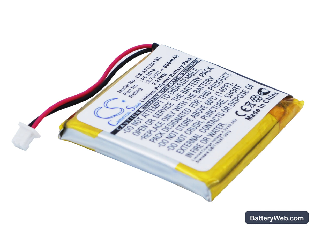 ACME Flycam3 Replacement Battery, 3.7V, 600mAh, Li-Polymer 1