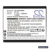 AgfaPhoto Realishot WP8000 Replacement Battery, 3.7V, 500mAh, Li-Polymer 3