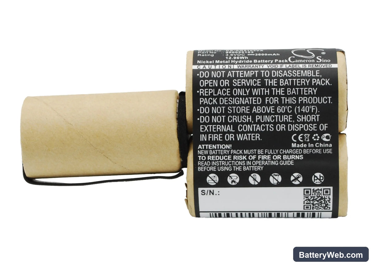 AEG Electrolux FM Replacement Battery, 3.6V, 3600mAh, Ni-MH 1