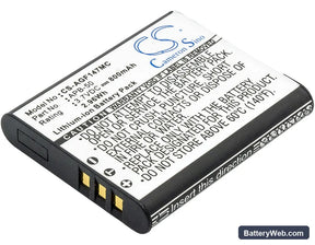 Agfa Optima 147 Replacement Battery, 3.7V, 800mAh, Li-ion 1