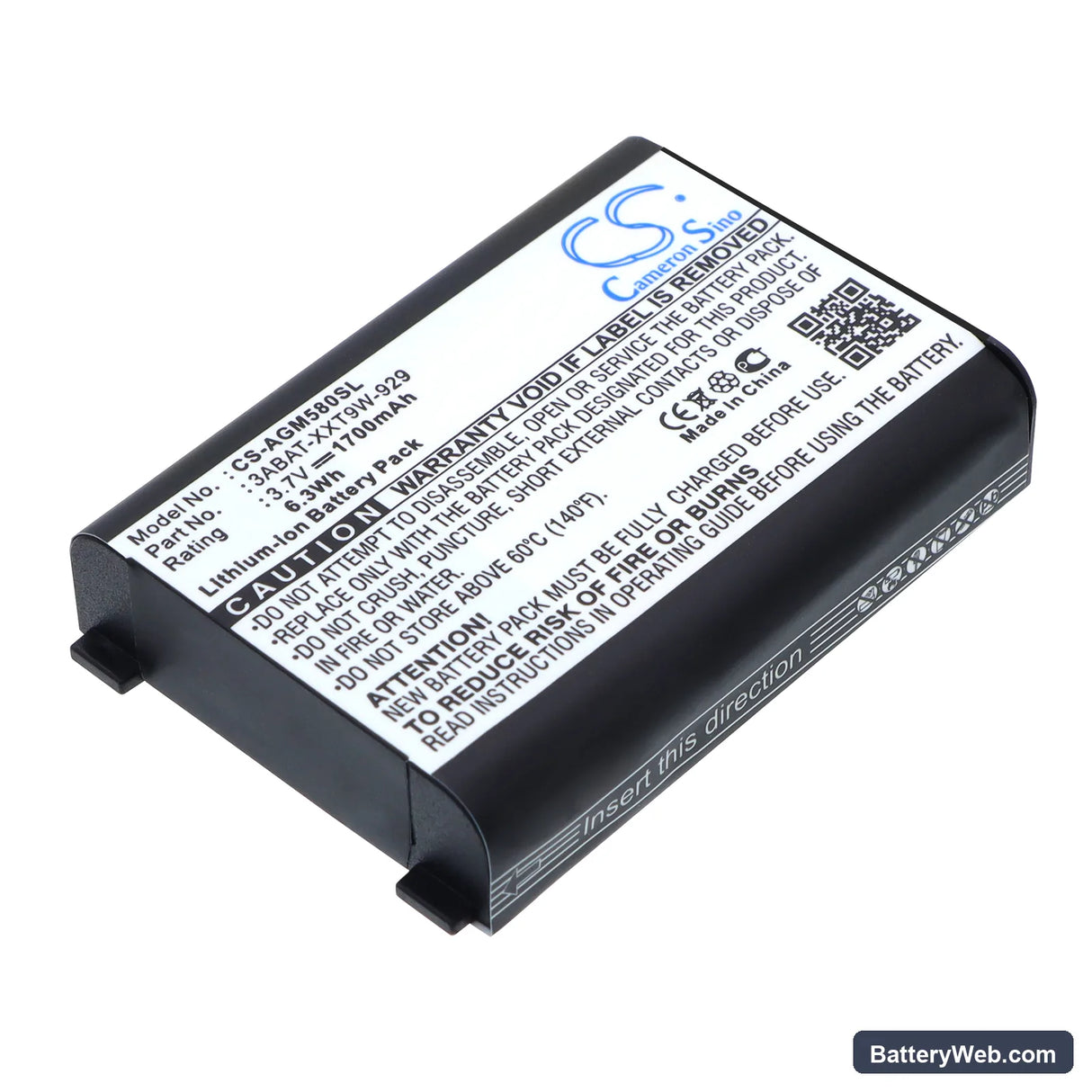 Astro Gaming MixAmp 5.8 RX Replacement Battery, 3.7V, 1700mAh, Li-ion 1