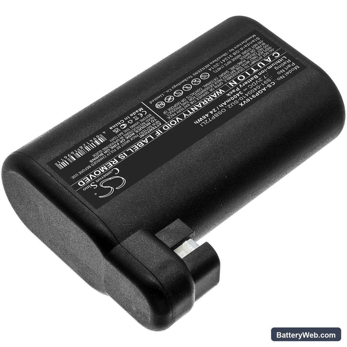 AEG Electrolux Osiris Replacement Battery, 7.2V, 3400mAh, Li-ion 2