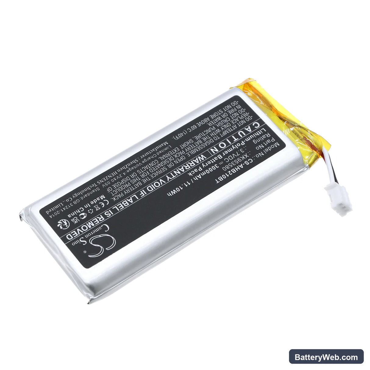 Ajax Hub 2 4G Backup Battery Replacement Battery, 3.7V, 3000mAh, Li-Polymer 2