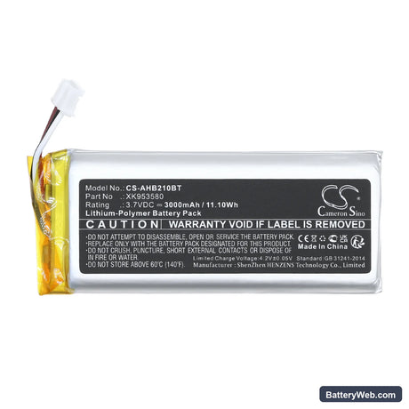 Ajax Hub 2 4G Backup Battery Replacement Battery, 3.7V, 3000mAh, Li-Polymer 5
