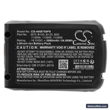 AL-KO Comfort GT 1825 Replacement Battery, 18V, 3000mAh, Li-ion 5