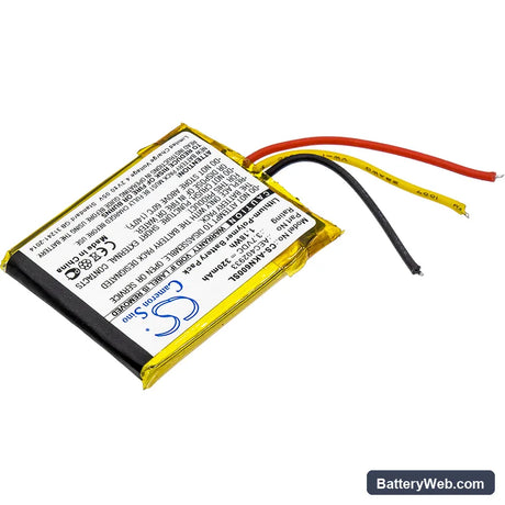 AKG N60 NC Replacement Battery, 3.7V, 320mAh, Li-Polymer 2
