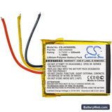 AKG N60 NC Replacement Battery, 3.7V, 320mAh, Li-Polymer 3