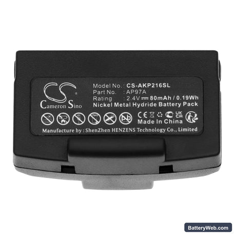 Kind KINDsonoLight III Sono Light Replacement Battery, 2.4V, 80mAh, Ni-MH 5