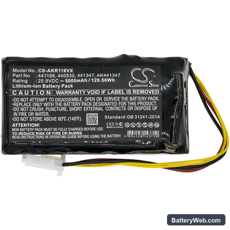 AL-KO 441188 Replacement Battery, 25.9V, 5000mAh, Li-ion 3