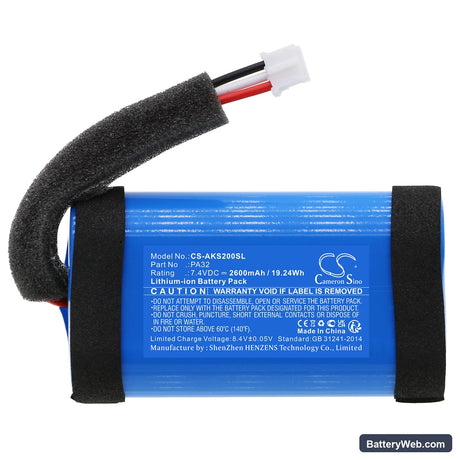 Anker Soundcore Flare 1 Replacement Battery, 7.4V, 2600mAh, Li-ion 3