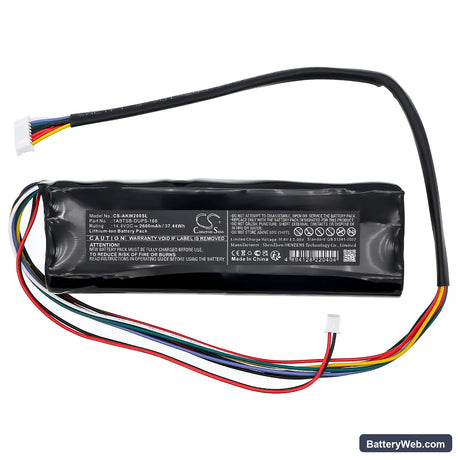 Akai LIVE II Replacement Battery, 14.4V, 2600mAh, Li-ion 3