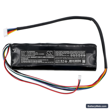 Akai LIVE II Replacement Battery, 14.4V, 3400mAh, Li-ion 3
