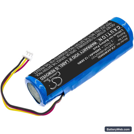 Akai EWI 5000 Replacement Battery, 3.7V, 3400mAh, Li-ion 2