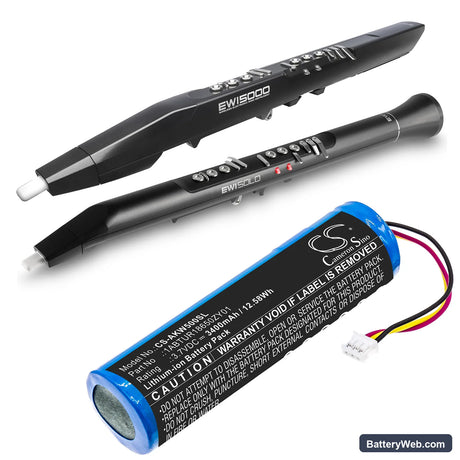 Akai EWI 5000 Replacement Battery, 3.7V, 3400mAh, Li-ion 6