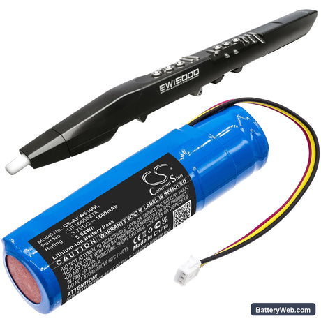 Akai EWI 5000 Replacement Battery, 3.7V, 1600mAh, Li-ion 6