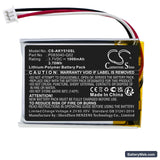 AKG C50BT Replacement Battery, 3.7V, 1000mAh, Li-Polymer 3