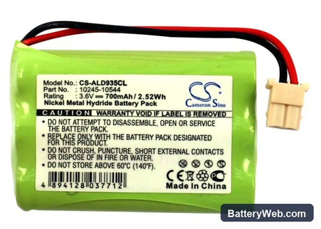 Panasonic Replacement Battery, 3.6V, 700mAh, Ni-MH 5