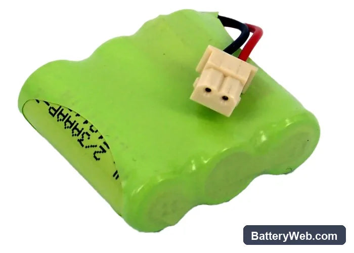 EXTEL PASFCB Replacement Battery, 3.6V, 300mAh, Ni-MH 3