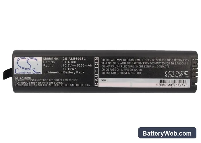 Philips M2636A Replacement Battery, 10.8V, 5200mAh, Li-ion 6