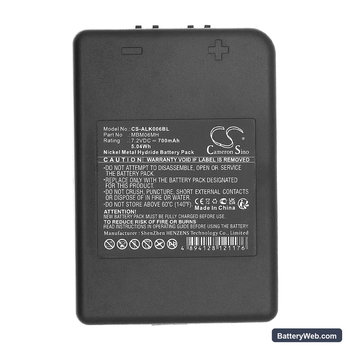 Autec Modular MK Replacement Battery, 7.2V, 700mAh, Ni-MH 3