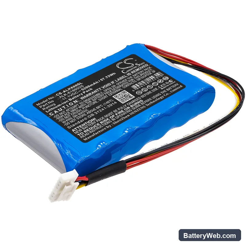 Eloik BY-A6 Replacement Battery, 11.1V, 5200mAh, Li-ion 1