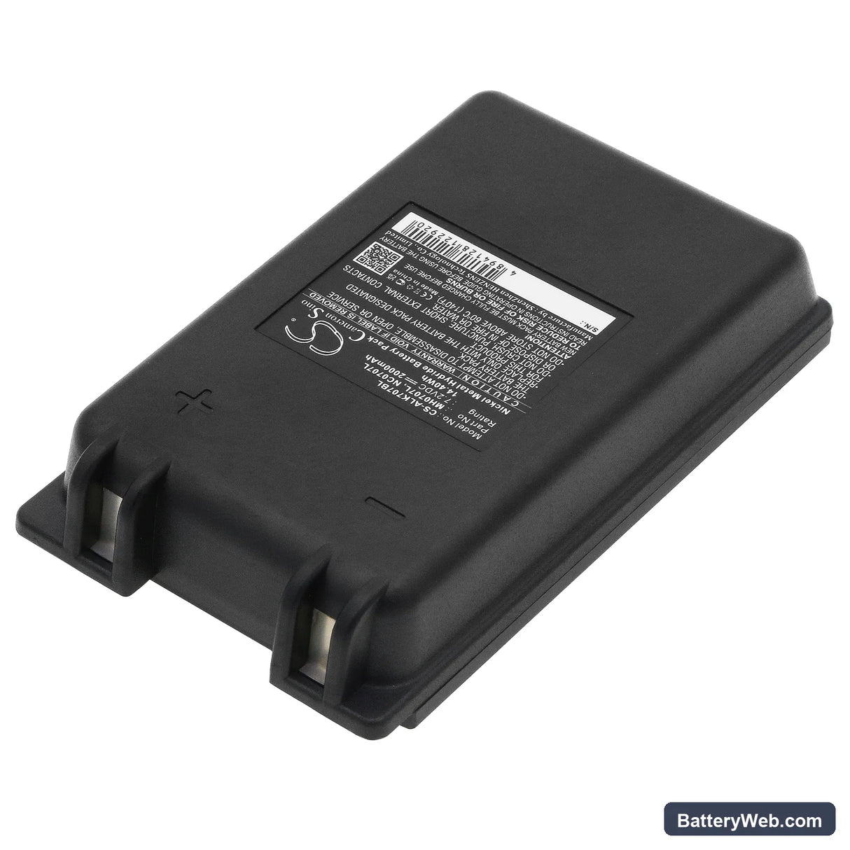 Autec FUA10 Replacement Battery, 7.2V, 2000mAh, Ni-MH 2