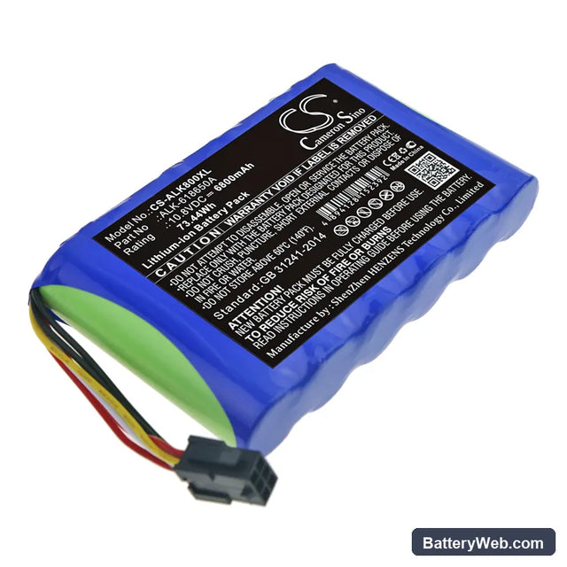Eloik ALK-80 Replacement Battery, 10.8V, 6800mAh, Li-ion 1