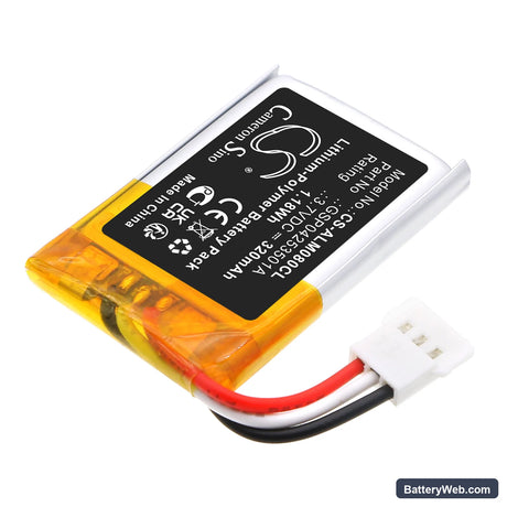 Alcatel-Lucent 3MG08009AA Replacement Battery, 3.7V, 320mAh, Li-Polymer 2