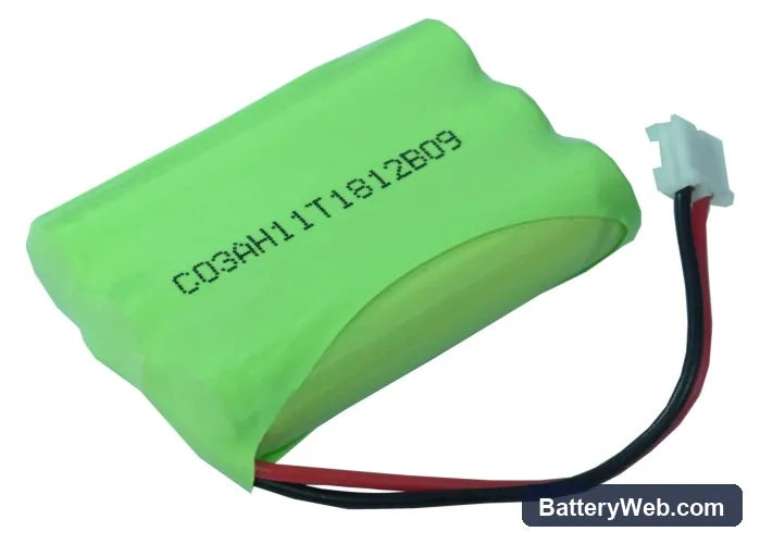 Alcatel Altiset MS Replacement Battery, 3.6V, 800mAh, Ni-MH 4