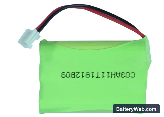 Alcatel Altiset MS Replacement Battery, 3.6V, 800mAh, Ni-MH 6