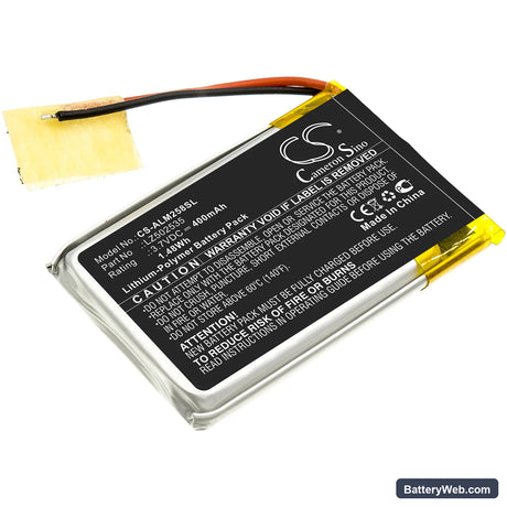 Altec Lansing Mini H2O 3 Replacement Battery, 3.7V, 400mAh, Li-Polymer 1